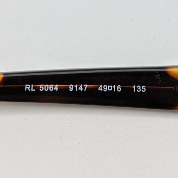 🕶️Made in Italy! Ralph Lauren RL5064 Eyeglasses 49/16 135 /ALH620🕶️​ - Picture 3 of 9